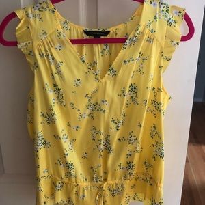 Banana Republic Yellow Floral Top- small